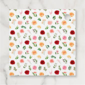 Romantische Rozen Floral Vrijgezellenfeest Dank u Bedankjes Labels (Achterkant)