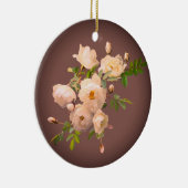 Romantische Rozen Gepersonaliseerd Ornament (Rechts)
