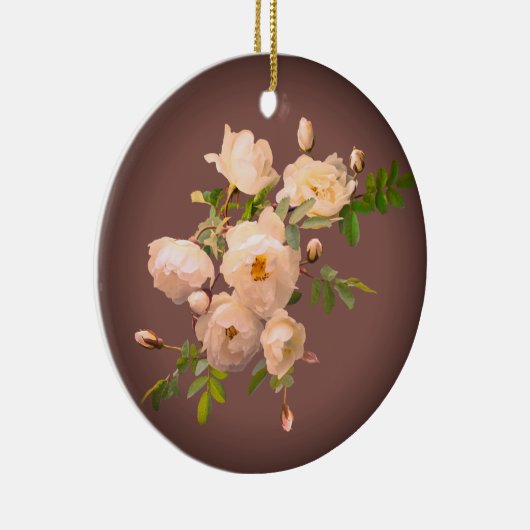 Romantische Rozen Gepersonaliseerd Ornament (Rechts)