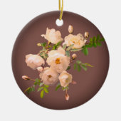 Romantische Rozen Gepersonaliseerd Ornament (Voorkant)