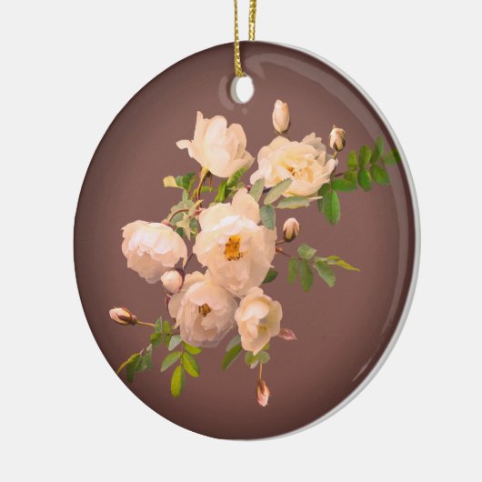 Romantische Rozen Gepersonaliseerd Ornament (Links)
