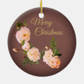 Romantische Rozen Gepersonaliseerd Ornament (Achterkant)