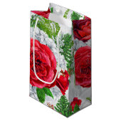 Romantische Rozen Gift Bag Klein Cadeauzakje (Voorkant Gekanteld)