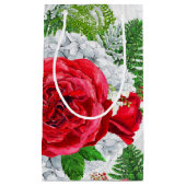Romantische Rozen Gift Bag Klein Cadeauzakje (Voorkant)