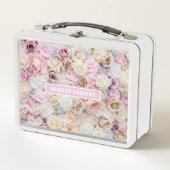 Romantische Rozen Girly Chic Gepersonaliseerde Naa (Voorkant)