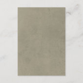 Romantische Rozen Groen Roze Bloemen Bruiloft Rece Informatiekaartje (Achterkant)