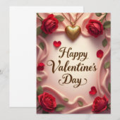 Romantische Rozen & Hart Valentijnsontwerp (Voorkant / Achterkant)