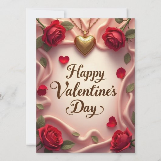 Romantische Rozen & Hart Valentijnsontwerp (Voorkant)