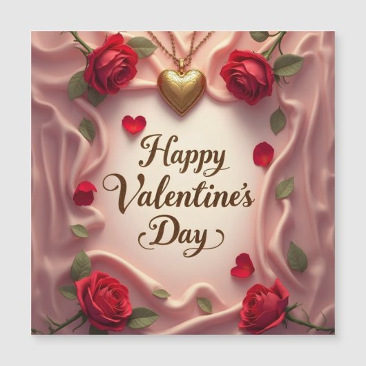 Romantische Rozen & Hart Valentijnsontwerp (Voorkant)
