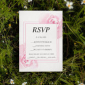 Romantische Rozen Huwelijksreactie Kaart RSVP