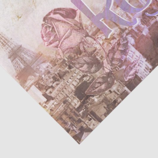  Romantische Rozen in het tijdschrift Parijs Tissuepapier (Detail)