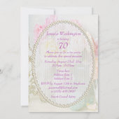 Romantische Rozen in Jars 70e verjaardag Kaart (Achterkant)