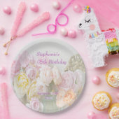 Romantische Rozen in Jars 95e verjaardag Papieren Bordje (Feest)