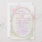 Romantische Rozen in Jars Quinceañera Kaart (Achterkant)