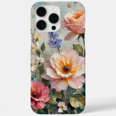 Romantische  Rozen in roze en perziktuin Case-Mate iPhone Case (Achterkant)