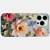 Romantische  Rozen in roze en perziktuin Case-Mate iPhone Case (Achterkant (horizontaal))