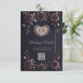 Romantische  rozen. informatiekaartje (Staand voorkant)