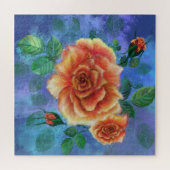 Romantische Rozen Jigzaag Puzzle -  Legpuzzel (Horizontaal)