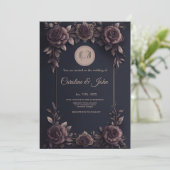 Romantische  rozen. kaart (Staand voorkant)