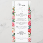 Romantische Rozen & Kalligrafie Menu (Voorkant)