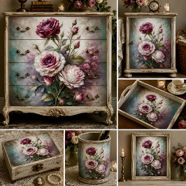 Romantische Rozen Kunst Decoupage Tissuepapier