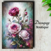 Romantische Rozen Kunst Decoupage Tissuepapier