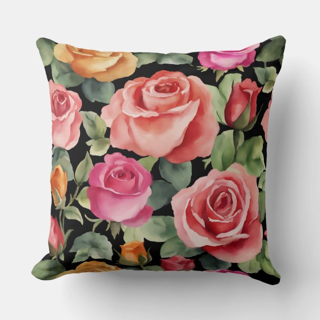 Romantische Rozen Kussen (Voorkant)