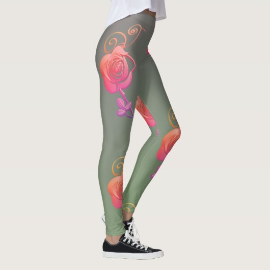 Romantische Rozen Leggings (Rechts)