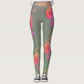 Romantische Rozen Leggings (Voorkant)