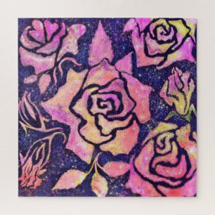 Romantische Rozen Legpuzzel - Schilderkunst