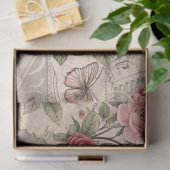 Romantische  Rozen Letters Vlinder Decoupage Tissuepapier (Geschenk)