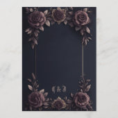 Romantische rozen. menu (Achterkant)