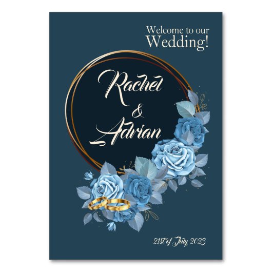 Romantische Rozen. Menu Kaart (Achterkant)