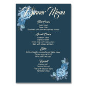 Romantische Rozen. Menu Kaart (Voorkant)