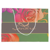 Romantische Rozen Monogram Groot Cadeauzakje (Achterkant)