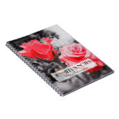 Romantische Rozen Notitieboek (Rechterzijde)