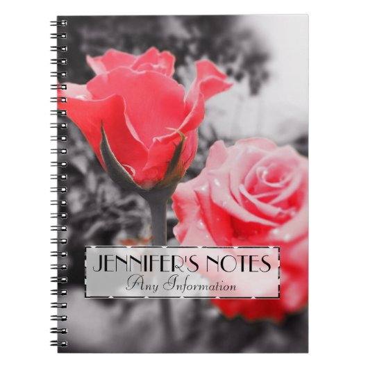 Romantische Rozen Notitieboek (Voorkant)