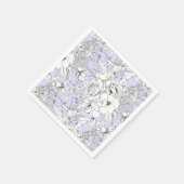 Romantische rozen peony eucalyptus line tekening l servet (Hoek)