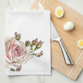 Romantische Rozen Rosebuds Elegant  Victoriaans Theedoek (Quarter Fold)