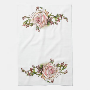 Romantische Rozen Rosebuds Elegant  Victoriaans Theedoek