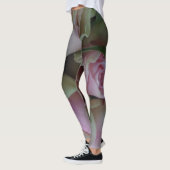 Romantische Rozen Roze bloemen Leggings (Links)