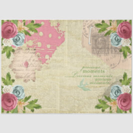 Romantische Rozen Serie Ontwerp 10 Tissuepapier