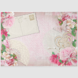Romantische Rozen Serie Ontwerp 12 Tissuepapier