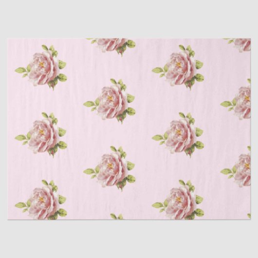 Romantische Rozen Serie Ontwerp 14 Tissuepapier (Voorkant)