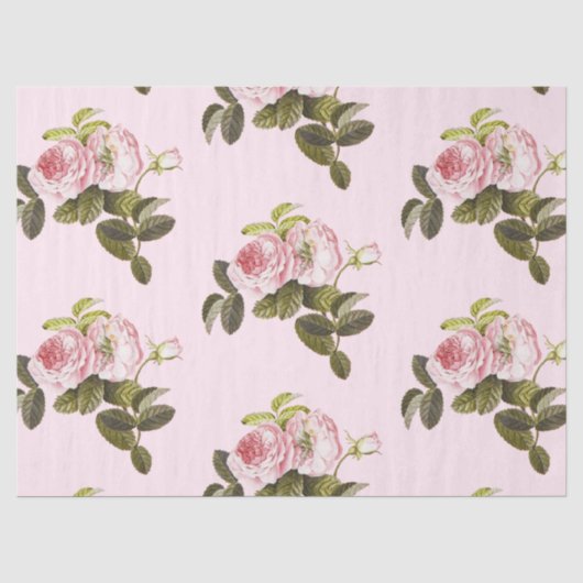 Romantische Rozen Serie Ontwerp 15 Tissuepapier (Voorkant)