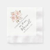 Romantische Rozen Shabby Chic Cottage Boerderij We Servet (Voorkant)