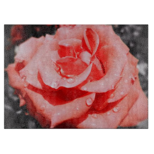 Romantische Rozen Snijplank (Voorkant)