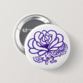Romantische Rozen Speld Ronde Button 5,7 Cm (Voorkant /achterkant)