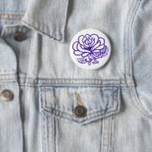 Romantische Rozen Speld Ronde Button 5,7 Cm (In situ)