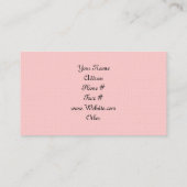 Romantische Rozen Visitekaartje (Achterkant)